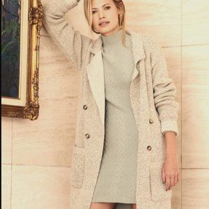 Lulu's Cuddle Club Beige Long Sleeve Sweater Coat
